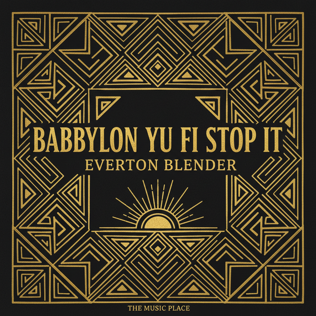 Babylon Yu Fi Stop It by Everton Blender - Roots Reggae Single